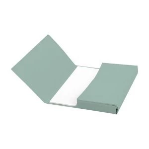 image of 5 Star Office A4 Document Wallet Half Flap 285gsm Recycled Capacity 32mm Green Pack of 50