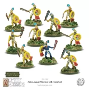 Image of Jaguar Warriors with macuahuitl