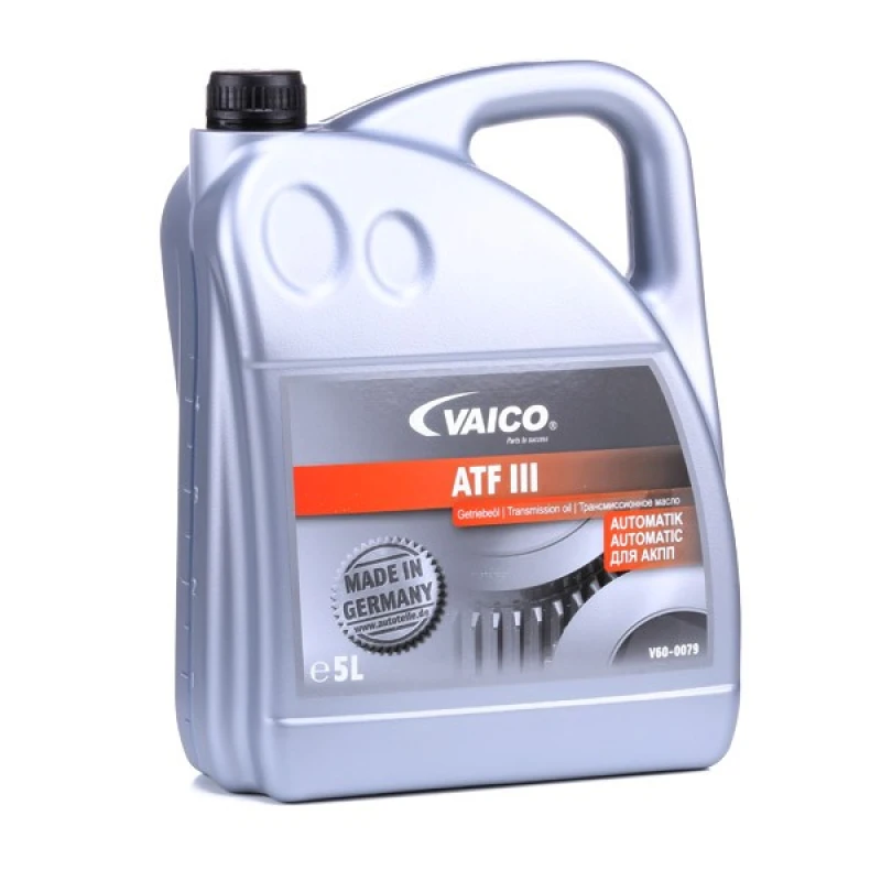 Image of VAICO V60-0079 Automatic Transmission Fluid ATF III, Capacity: 5l, Q+, original equipment manufacturer quality MADE IN GERMANY Oil,automatic transmis