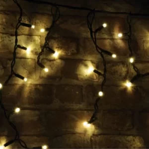 image of Lyyt-Connect 2m 100 Warm White LED Connectable Outdoor Icicle Lights