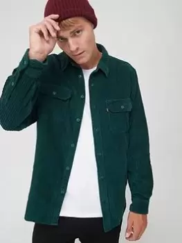 Image of Levis Jackson Worker Overshirt - Dark Green , Dark Green, Size 2XL, Men
