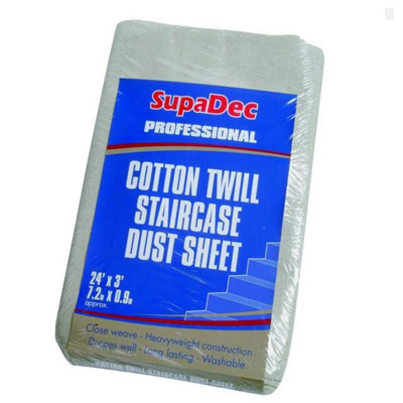 Image of Cotton Twill Dust Sheet, 7.4 x 0.93 Metre (24' x 3')