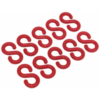 Image of RSH10 Plastic Chain S-Hook Pack of 10 - Sealey