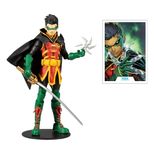 image of Damian Wayne Robin (Teen Titans) DC Multiverse Mcfarlane Action Figure