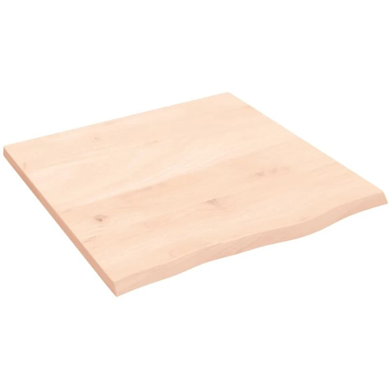 Image of Vidaxl Table Top 60X60X2cm Untreated Solid Wood Oak, Brown 3156287