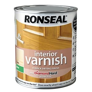 Image of Ronseal Interior Varnish - Matt Clear 750ml