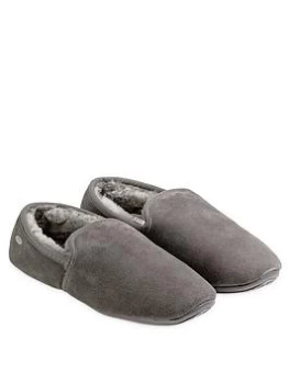 Image of Just Sheepskin Garrick Full Back Sheepskin Slipper - Granite, Granite, Size 11, Men