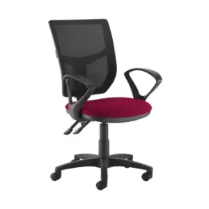Image of Dams MTO Altino 2 Lever High Mesh Back Operators Chair with Fixed Arms - Ocean B