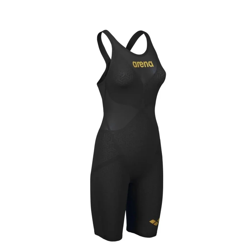 Image of Arena Powerskin Carbon Glide Kneeskin - Black / Gold Black