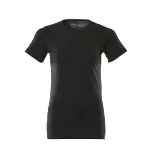 image of 20392-796 Womens Crossover T-Shirt - Deep Black - L (1 Pcs.)