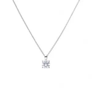 4 Claw Cubic Zirconia Solitaire 2ct Pendant P4920