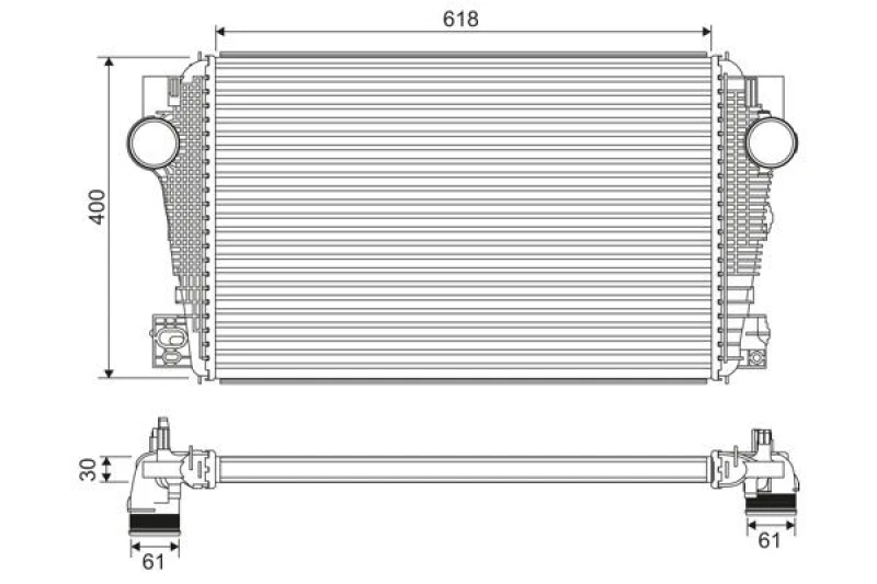 Image of Intercooler VALEO 822915