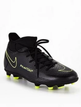 Image of Nike Junior Phantom Gt Club Dynamic Fit Firm Ground Football Boots - Black