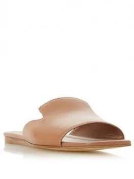 Dune London Liase Slipper Cut Sliders - Caramel