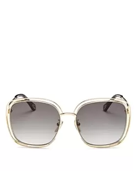 Image of Chloe Womens Square Sunglasses, 58mm