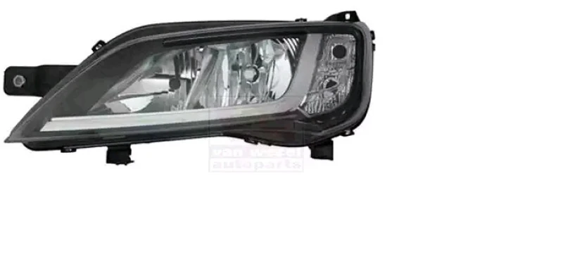 Image of VAN WEZEL 1652963M Headlights H7/H7, Left, with motor for headlamp levelling Headlight (259)