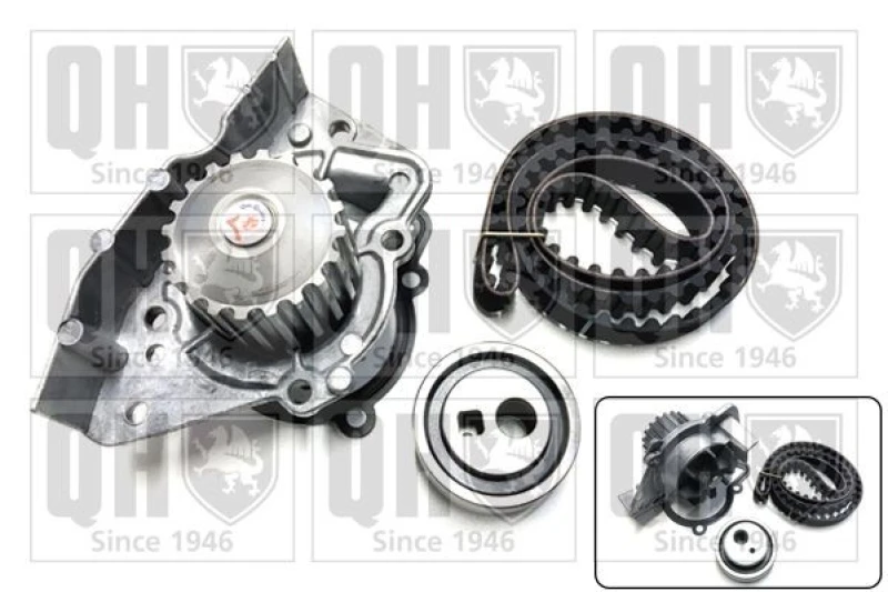 Image of QUINTON HAZELL Water pump and timing belt kit QUINTON HAZELL QBPK1201