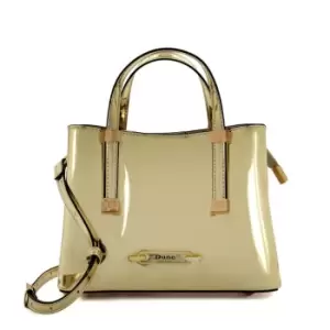 image of Dune London Dorrie Cross Strap Tote Bag - Gold