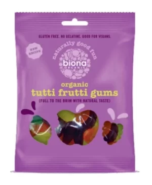 Image of Biona Organic Tutti Fruitti Wine Gums 75g