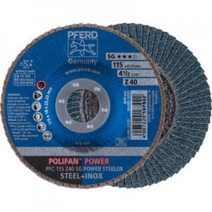 image of PFERD 67784115 POLIFAN-serrated washer PFC 115 Z40 SG POWER STEELOX Diameter 115mm 10 pc(s)