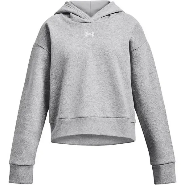 Image of Under Armour Rival Fleece Crop Hoodie Girls OTH Hoodies 7-8 (S) Blue 53735319175