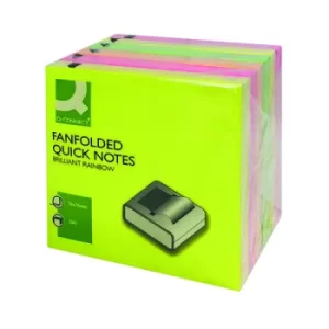 image of Q-Connect Fanfold Notes Assorted (Pack of 6) 48201030