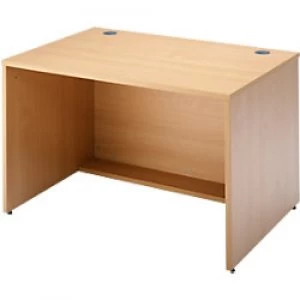 Image of Dams International Rectangular Modular Straight Base Unit with Beech Coloured Melamine Top Denver 1200 x 800 x 742mm