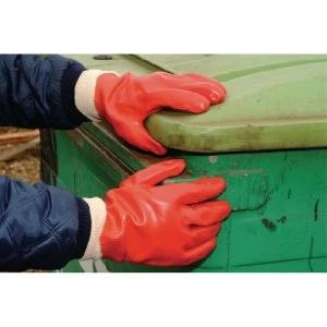 Image of Polyco PVC Knitwrist Glove One Size P10RE10