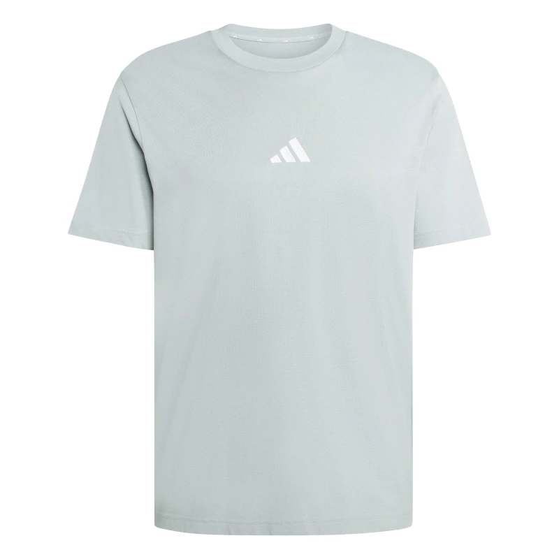 Image of adidas Essentials Single Jersey Logo T-Shirt Mens Sage SL male XL
