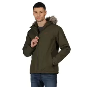 Image of Regatta Mens Haig Waterproof Insulated Hooded Parka Jacket 3XL - Chest 49-51' (124.5-129.5cm)