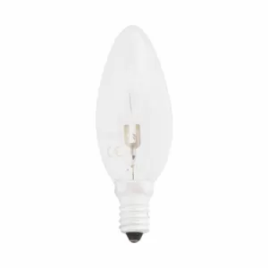 Image of Status Halogen Edison Screw Candle Bulb 4 Pack - 18W