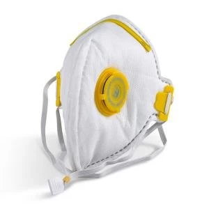 Image of B Brand Fold Flat P3 Mask Valve White Ref BBFFP3V Pack 20 Up to 3 Day