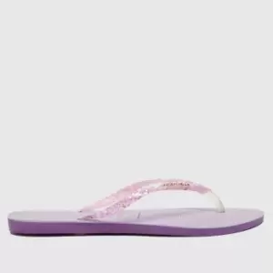 image of Havaianas Glitter Flourish In Purple