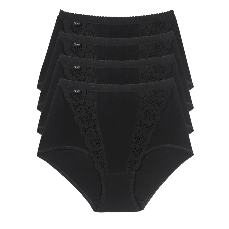Image of Sloggi Womens panties Sloggi Chic Maxi 4P Noir Female 52