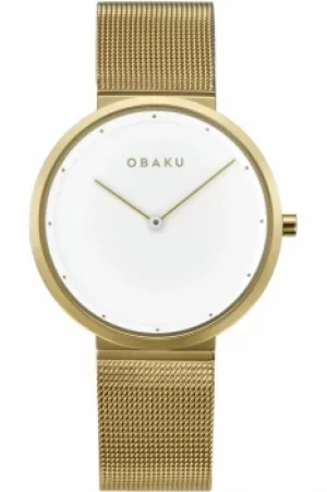 Obaku Papir Lille Gold Watch V230LXGWMG