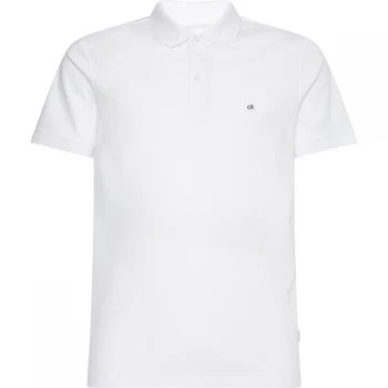 image of Calvin Klein Liquid Touch Slim Polo - Bright White