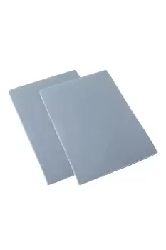 Image of Brushed Cotton Cot Flat Sheet Pair 100% Cotton, 100 x 150 cm
