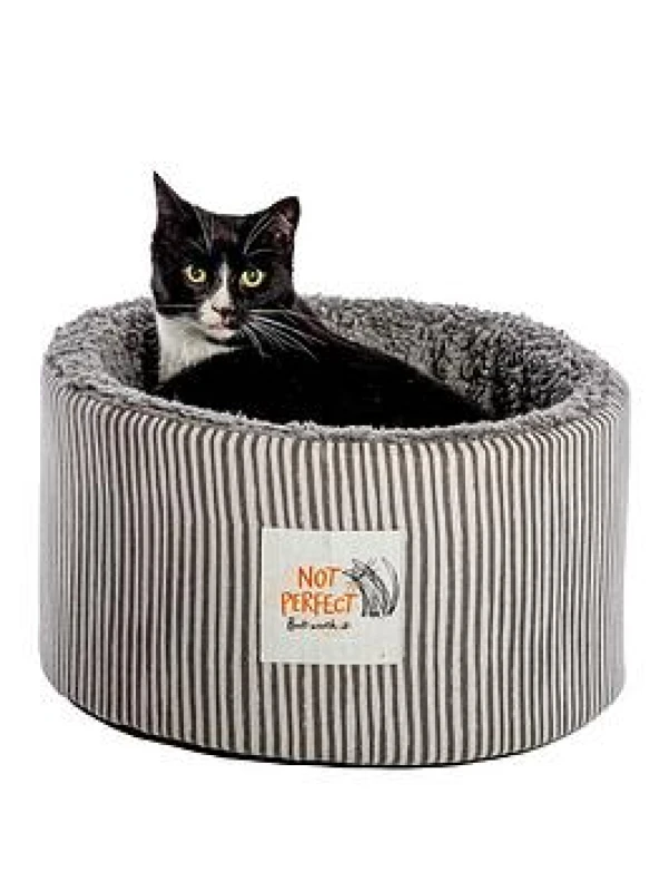 Image of Battersea Snuggly Stripes Cat Cosy Medium, Multi 72841