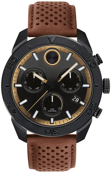 image of Movado Watch Movado Bold Mens - Black MVD-077