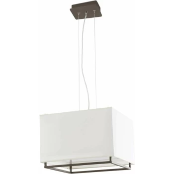 image of Faro Vesper-2 - 3 Light Ceiling Pendant Bar Brown, Beige, E27