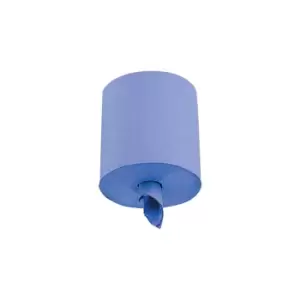 Image of C2B159FCR Blue Centrefeed 2PL Y Wipes 19CMX150M (Pk-6)