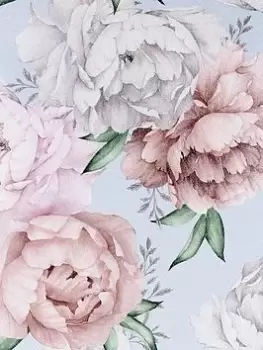 Image of Arthouse Mixed Peonies Mint Wallpaper