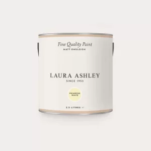 image of Laura Ashley Matt Emulsion Paint Primrose White2.5L