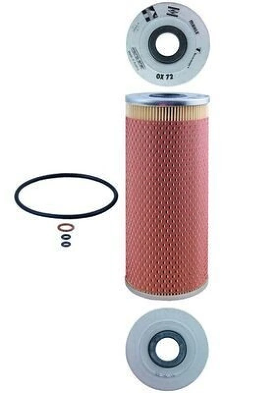 Image of MAHLE OX 72D Oil filter Filter Insert, with gaskets/seals Oil Filter (7)