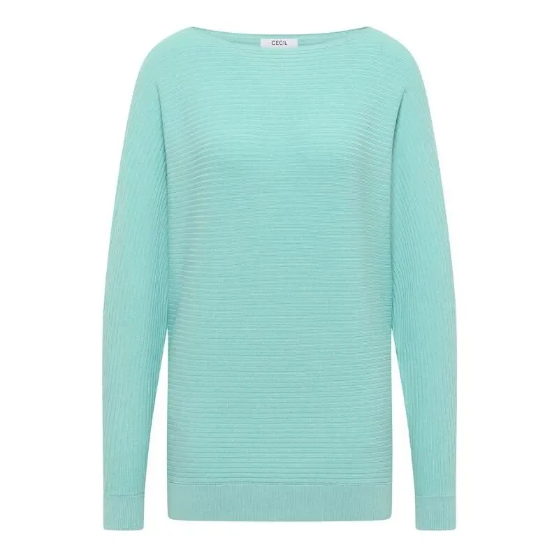 Image of cecil Womens round neck sweater Cecil Dolman Bleu Female L