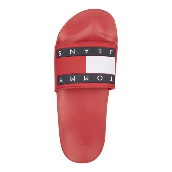 image of Tommy Jeans Flag Sliders - Crimson XNL