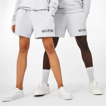 image of Jack Wills Unisex Wellbeing Sweat Shorts - Lt Ash Marl