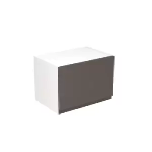 Image of KitchenKIT J-Pull Handleless 50cm Wall Bridge Unit - Gloss Graphite