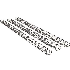 Image of GBC A4 8mm Binding Wire Elements 34 Loop 70 Sheet Capacity Black Pack of 100