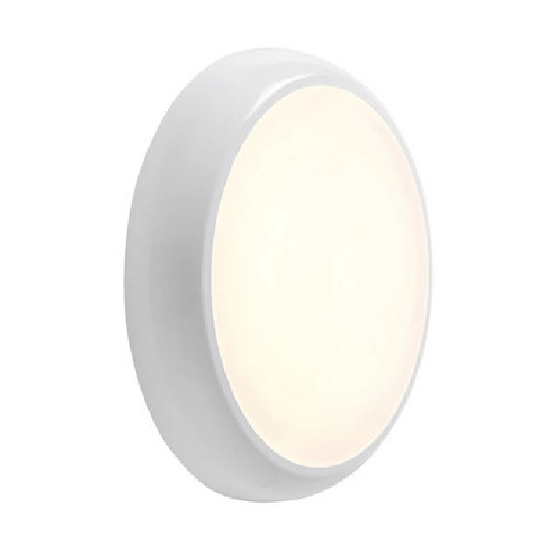 Image of Netlighting Hero 18W LED Round Flush Light Gloss White IP65 White